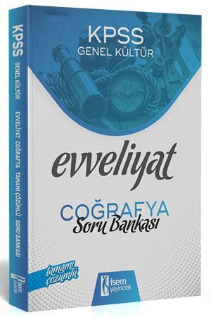 İsem 2020 Evveliyat KPSS Coğrafya Çözümlü Soru Bankası