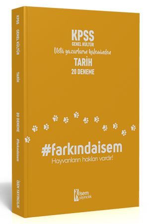 İsem 2020 Farkındaİsem KPSS Genel Kültür Tarih 20 Deneme