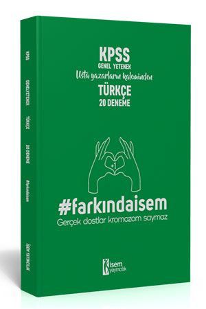 İsem 2020 Farkındaİsem KPSS Genel Kültür Türkçe 20 Deneme