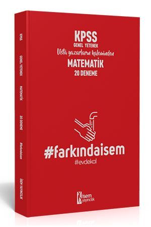 İsem 2020 Farkındaİsem KPSS Genel Yetenek Matematik 20 Deneme